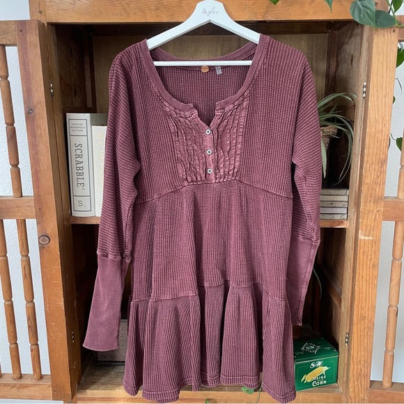 Free People Jolene Mini Dress - Wine/burgundy - Picture 3 of 6